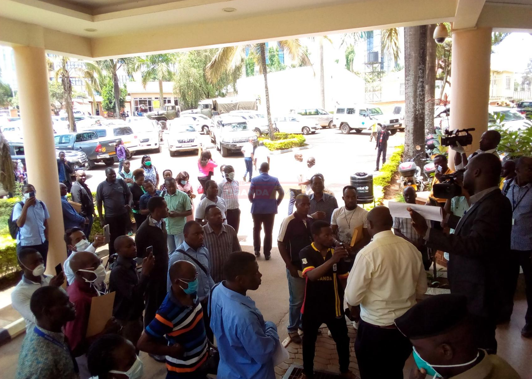 Health Workers Storm Ministry Over Stickers