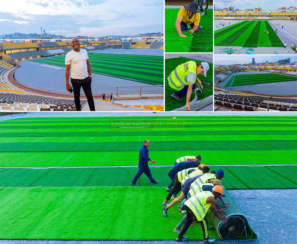 Nakivubo Stadium Tuff Installation in Progress