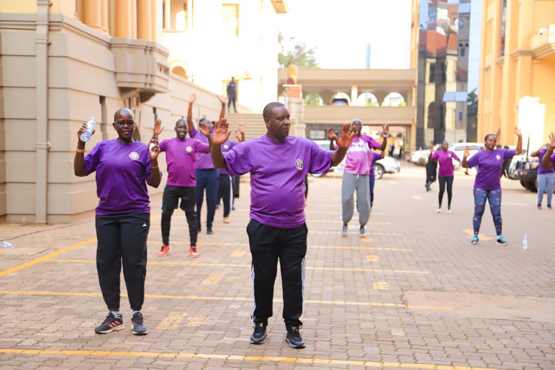 Uganda Judiciary aerobics